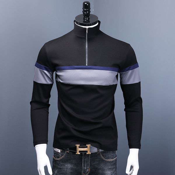 

2021 men's fashion shred zip shirt ma1i, White;black