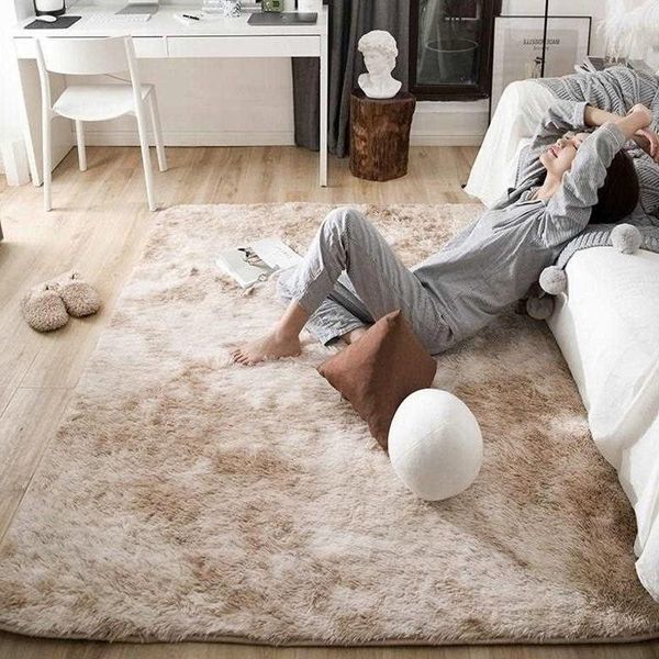 

carpets 1.8x1m carpet tie dyeing plush soft for living room bedroom anti-slip floor mats water absorption rugs