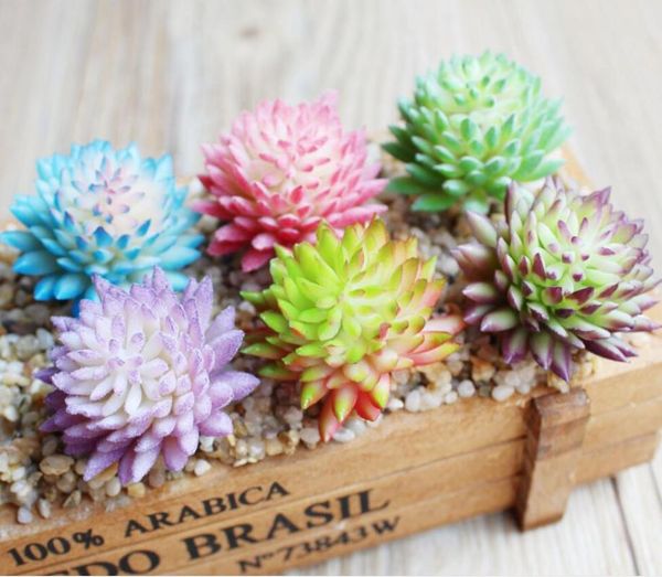 

10pcs echeveria chihuahuaensis artificial plastic pvc succulents plant flower wedding party home decoration bonsai diy making
