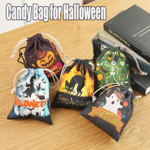 

halloween candy bags cute children pumpkin gift bag for cookies snack packing halloween party decor supplies