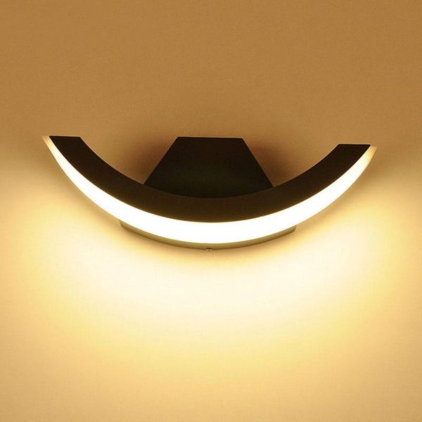 

outdoor balcony stairs engineering villa wall light of corridor aisle light waterproof wall lamp arc style rainproof sconce