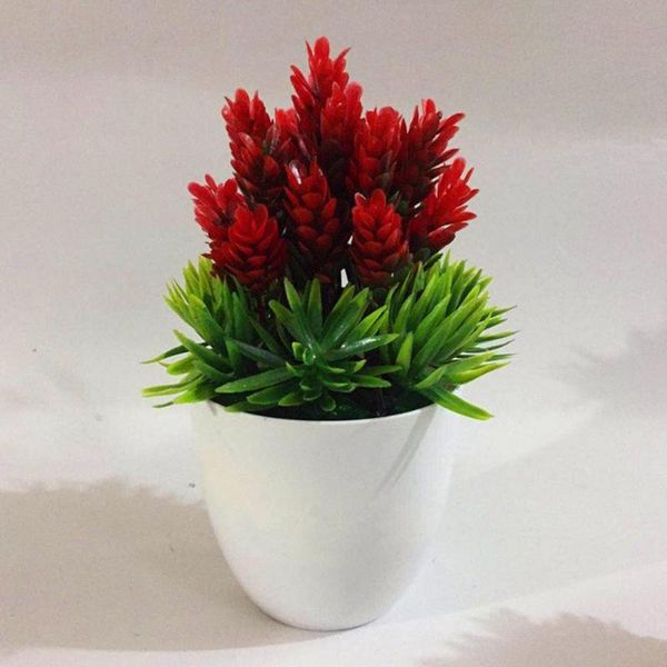 

decorative flowers & wreaths 1pc plastic + resin artificial bonsai seed tree plant potted flower decoration purifier home
