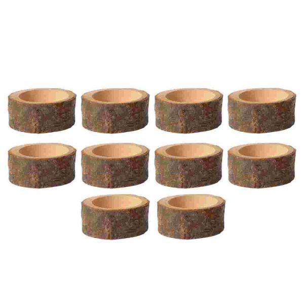 

candle holders 10pcs creative candleholder candlestick ornament wooden candleholde (coffee)