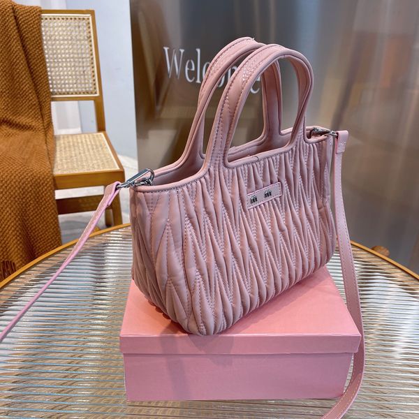 

sweet and personalized car stitching divider pattern bag cute pink white black mini bucket bags women's fashion handbag soft leather pu