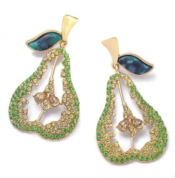 

new fashion exaggerated creative pear shaped earrings for women, Silver