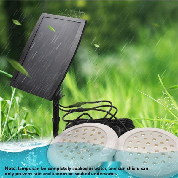 

solar lamps grb fish pond light underwater swimming pool lights outdoor remote control colorful submersible bar