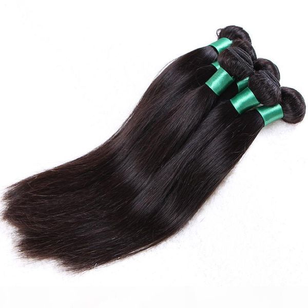 

bundle 100g piece 3 4pcs lot human hair extensions r human hair weft unprocessed virgin brazilian hair, Black