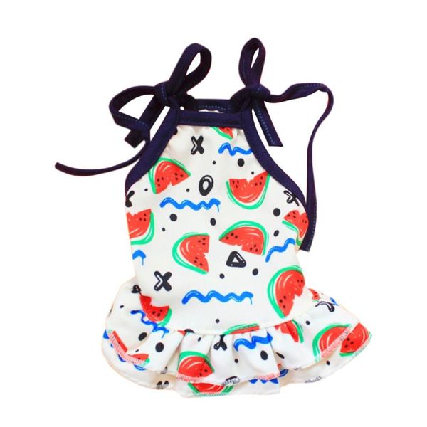 

wave watermelon pet skirt summer thin pet clothes dog dress supplies size xs