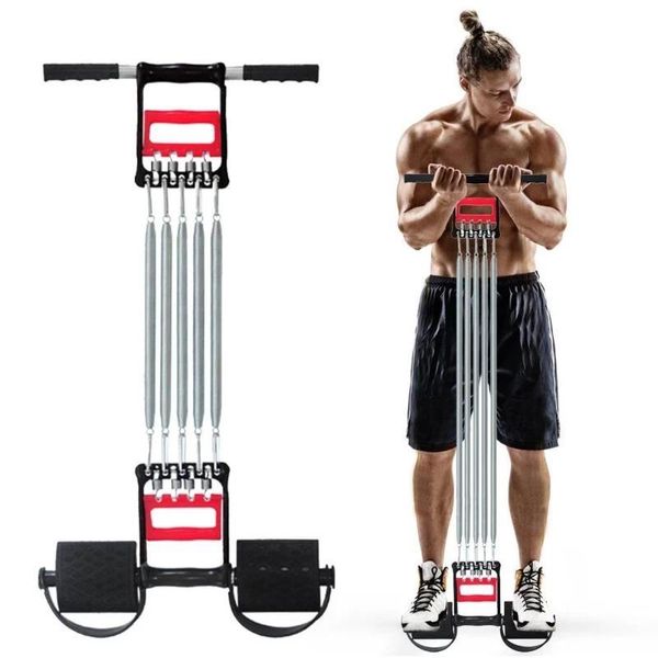 

resistance bands spring chest developer expander men muscles building home workout fitness multifunctional tension training equipment