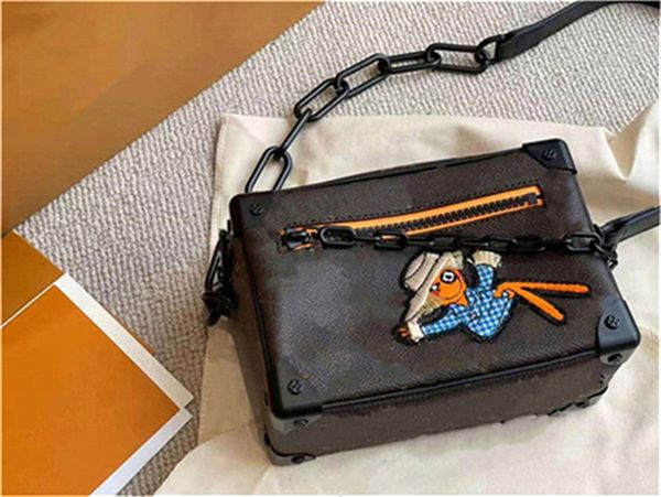 

2022 designer bags luxury quality box bag shoulder handbag handbags purse high-end fashion all-match cartoon image pattern calfskin