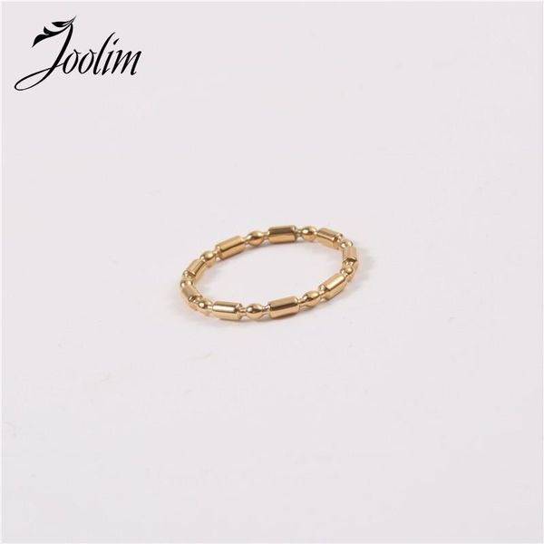 

cluster rings joolim high end pvd symple fine beads for women stainless steel jewelry wholesale, Golden;silver