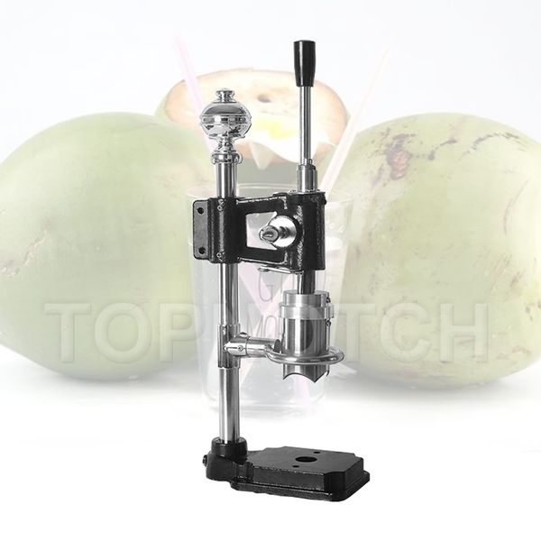 Manuelle Verschließmaschine für frische Kokosnüsse, Küchenmaschine zum Bohren von grünen Kokosnussschalen
