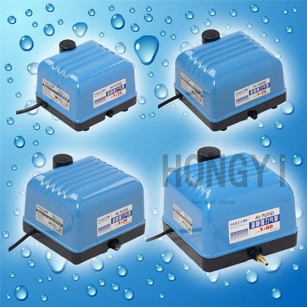 

air pumps & accessories hailea 1 piece v-10 v-20 v-30 v-60 fish tank super mute pump oxygen compressor for aquarium 10w/15w/25w/35w