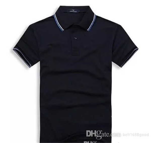 

2022 summer men polo embroidery shirt short sleeves turn-down collar clothing male fashion casual s-3xl, White;black