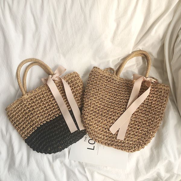 

hbp non-brand bag handmade straw small fresh woven beach shoulder simple holiday hand sport.0018