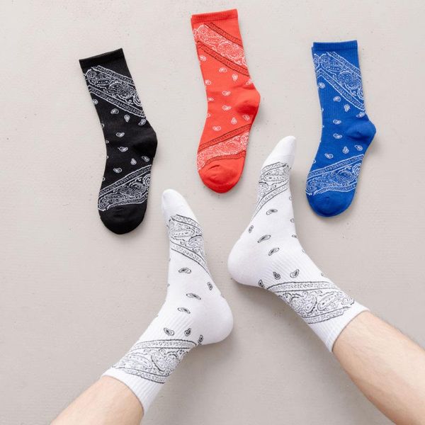 Мужские носки Mans Sox Printing Pattern Basketball Casual Cotlon Wult Adulm Oring Winter Apress Sweat Classic Corean Skarpetki