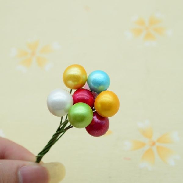 

200pcs foam cherry for home decoration accessories christmas wreath wedding scrapbook fake fruit diy gift box artificial jllred