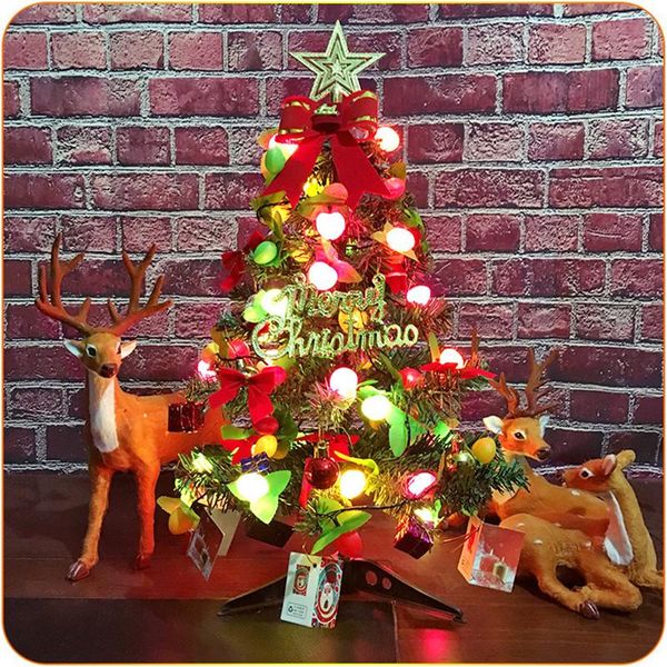 

christmas decorations 60cm table led star tree nightlight decor light pine mini xmas balls party year gift