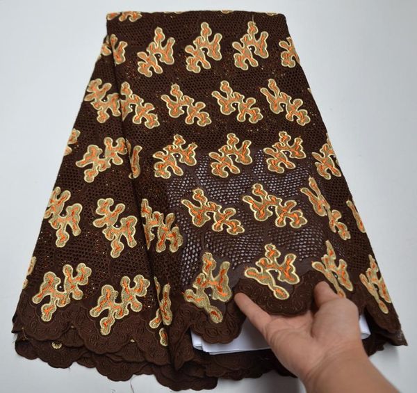 

ribbon swiss voile lace in switzerland embroidered fabric african 5yards nigerian for dress yh854, Pink;blue