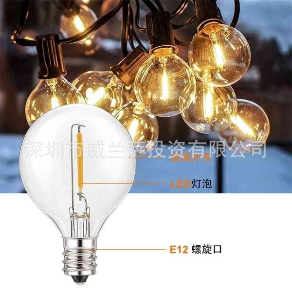 

new g40led lawn solar garden 25led christmas lamp string