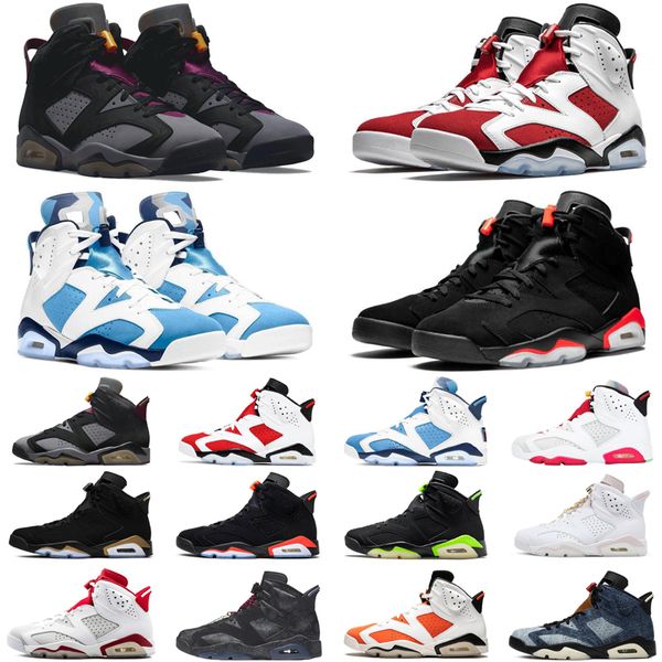 

air jordan retro 6 6s mens basketball shoes bordeaux unc electric green carmine infrared dmp gold hoops hare men trainers sports sneakers di