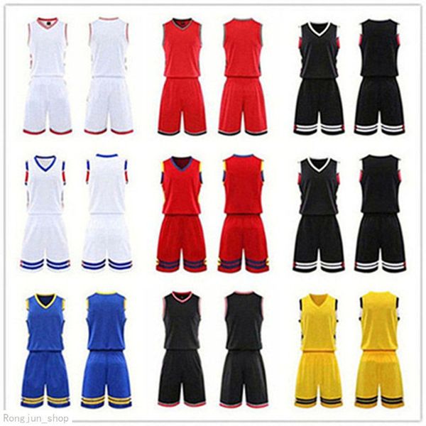 

2021 men team basketball jersey sets pantaloncini da basket sportswear running clothes white black red purple green 36 3601