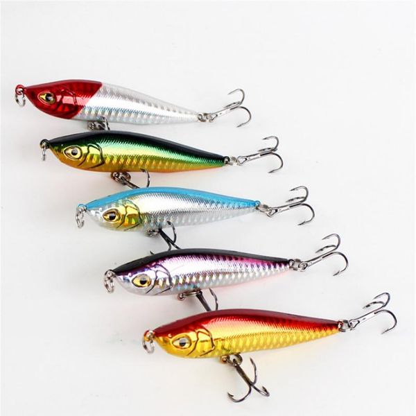 

1pcs 8cm 15g laser pencil fishing lure 3d eyes hard bait bass pike wobbler crankbait artificial fake plastic fis jllqrb