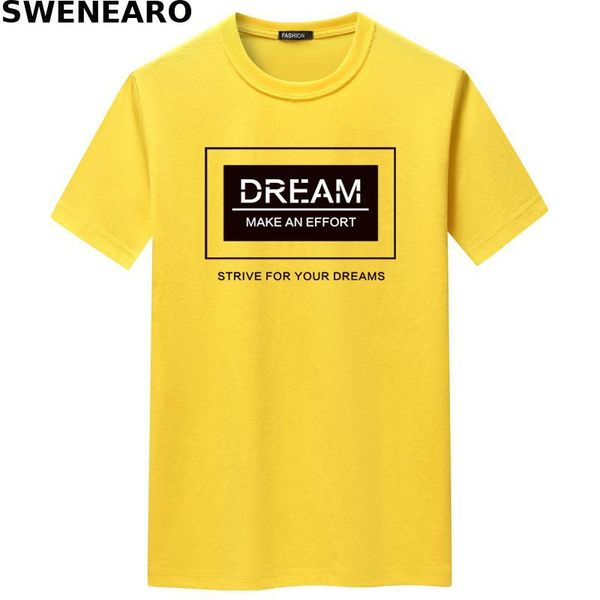 

men's t-shirts summer black and white dream printing t-shirt casual o-neck short-sleeved brand breathable men, White;black