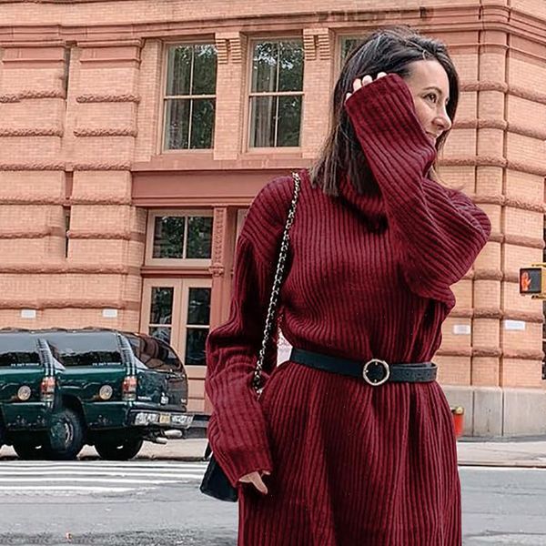 

autumn winter women long knitted sweaters casual solid jumper turtleneck sweaters dress womens long pullover sweater plus size, Black;gray