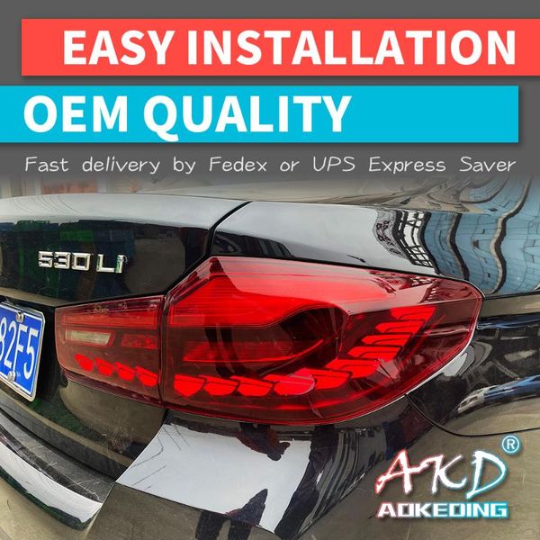 

other lighting system car goods tail light for 5 series g30 g38 m5 525i 530i type oled taillights rear lamp led signal parking lights