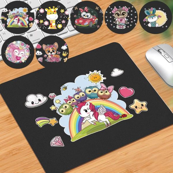 

mouse pads & wrist rests pad game gamer smooth waterproof pu leather computer /lapcute eva pattern durable mat