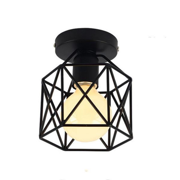 

retro wrought iron ceiling lamp bridcage industrial style restaurant bar aisle ceiling lamps