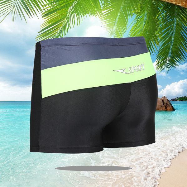 

flat new sports swimsuit style men's spring boys' swimming trunks, White;black