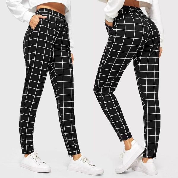 

women's pants & capris harem ankle length women casual sweatpants trousers, Black;white