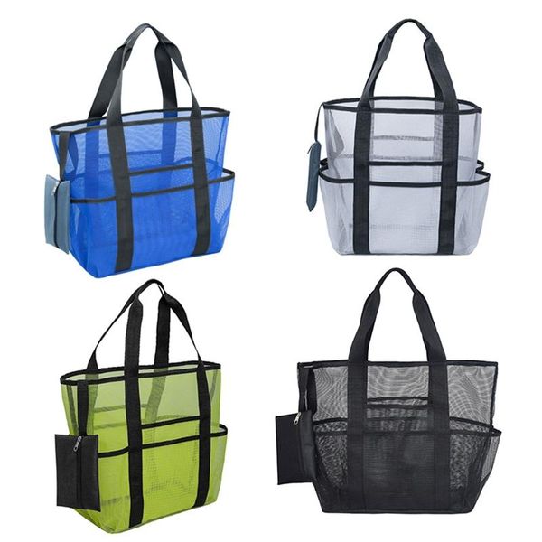 

large capacity mesh beach bag outdoor travel folding storage bag