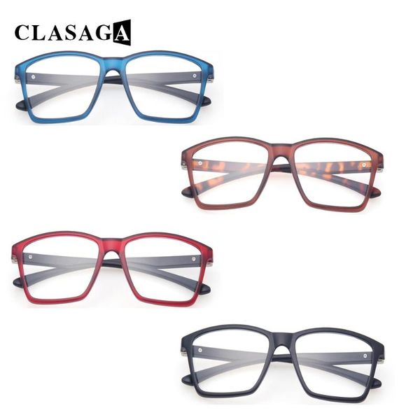 

sunglasses clasaga reading glasses with metal hinges and colorful frames are light comfortable to wear for women men, White;black