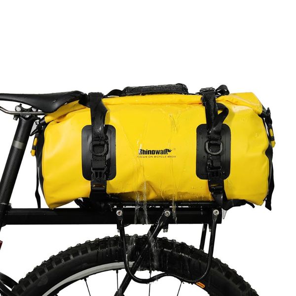 

20l waterproof duffel bag multifunctional cycling bicycle rear seat trunk bag bike rack pannier outdoor camping traveling
