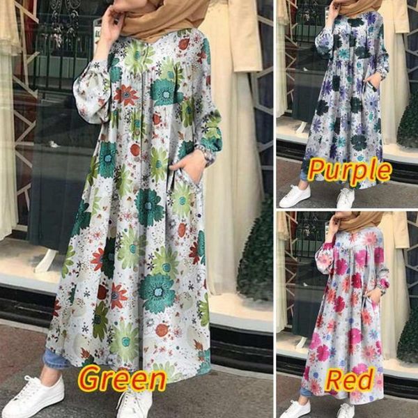 

casual dresses lugentolo shirt dress women summer fashion printed long sleeve loose waist cotton and linen single-breasted plus size, Black;gray