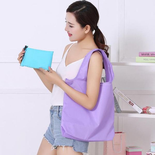 

shopping bags 200pcs/lot eco bag reusable cloth fabric grocery packing recyclable hight simple design healthy tote handbag