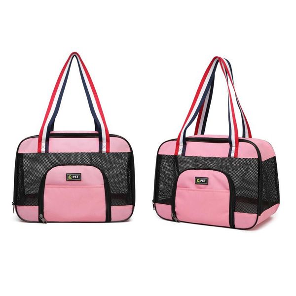 

dog car seat covers breathable pet cat carrier bag size s/m for within 6kg or small puppy portable travel tote handbag
