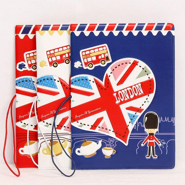 

card holders british style camouflage passport cover id bag 3d design pu leather holder 14*9.6cm, Brown;gray