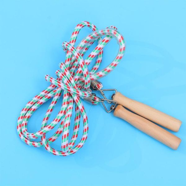 

jump ropes weaving cotton rope skipping fitness boxing skip workout adjustable wooden handle sports accessories for kids