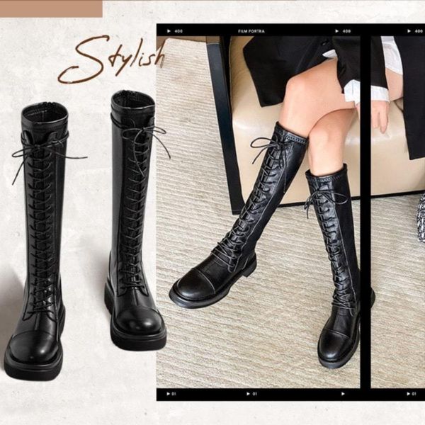 

clothing & wardrobe storage full women's long martin boots winterround toe rock singer equestrian big size keep warm thigh high riding