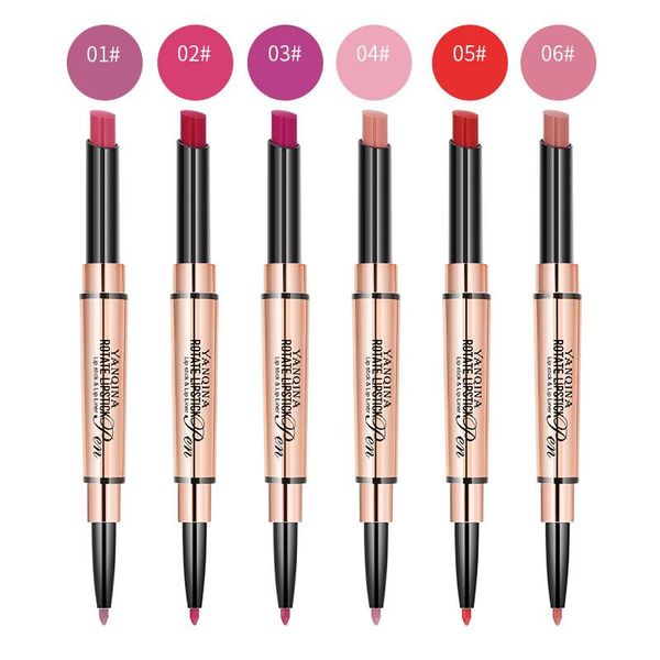 

lip pencils waterproof smudge proof-nourishing lipstick in vibrant shades double head ink crayon lipstick-highly pigmented longwear