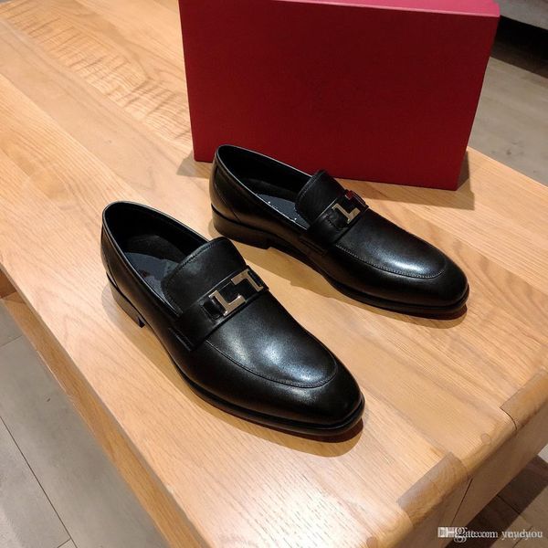 

luxury business oxford leather shoes men breathable rubber formal designers dress shoes male office wedding flats footwear mocassin homme, Black