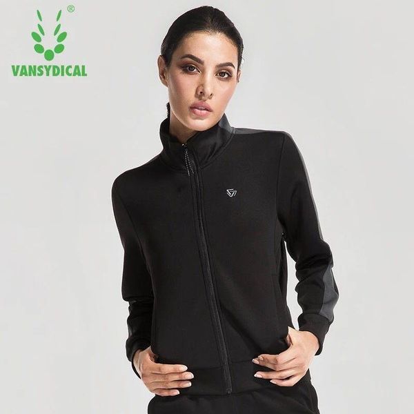 

vansydical women's yoga shirts long sleeve yoga sportswear zipper coat fitness training running jackets sports tracksuit, White;red
