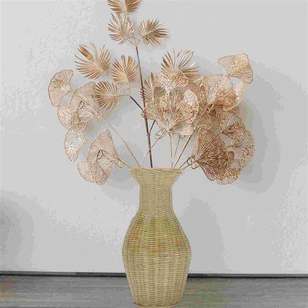 

vases 1pc bamboo woven flower vase natural dried basket deskadornment #j