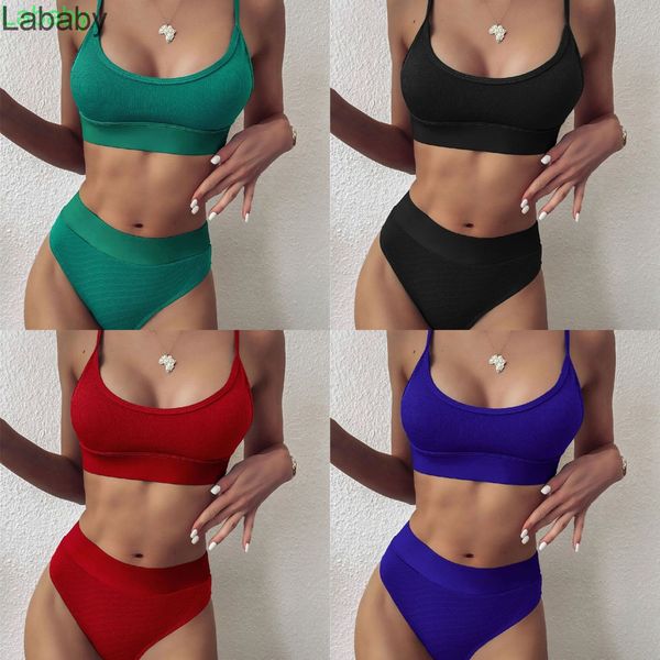 

2021 bikini new solid color special cloth splicing bikini designer new high waist bikini ladies fashion clothing, White;black