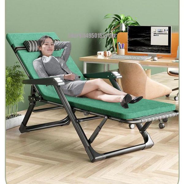 

camp furniture folding chair office nap recliner comfortable balcony home leisure summer lunch break widened outdoor beach