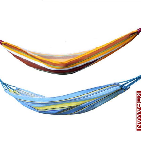 

outdoor pads colorful oxford cloth double hammock portable camping swing bed hanging hiking